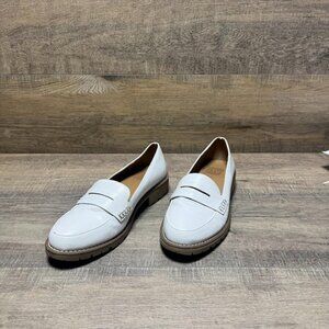 Dolce Vita Cataline White Lug Sole Penny Loafer Women's Size 8